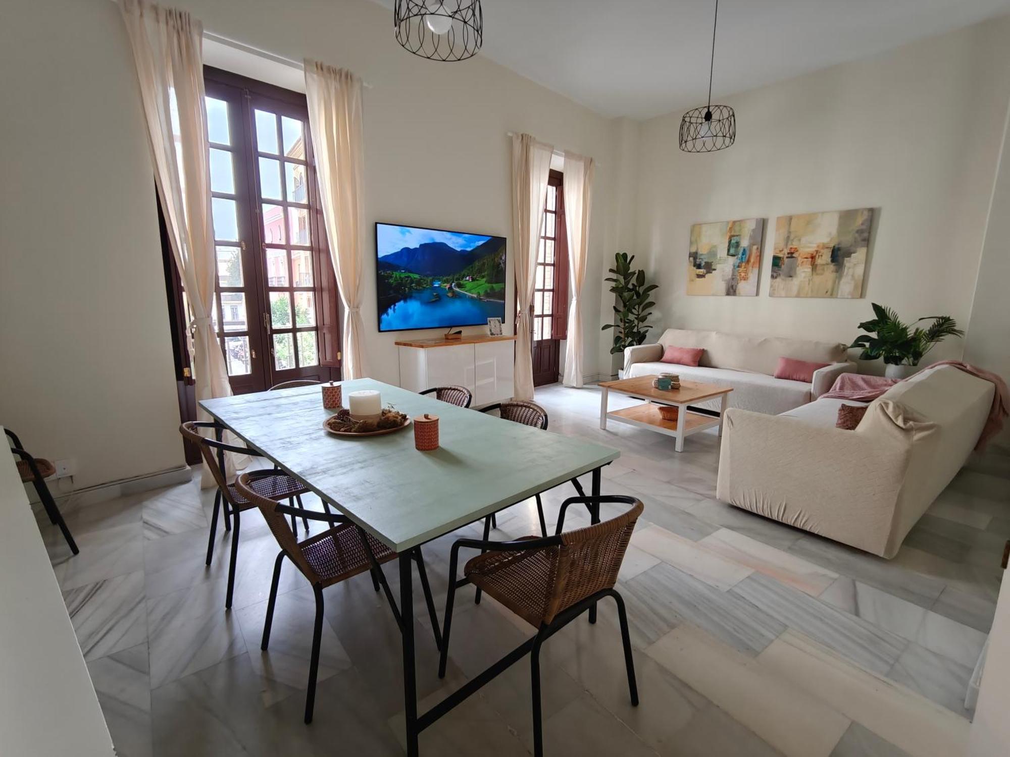Charming Bright Apartment With Balconies On Cuesta Del Rosario Sevilha Exterior foto